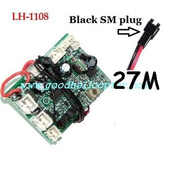 lh-1108_lh-1108a_lh-1108c helicopter parts 27M PCB board (black SM plug) - Click Image to Close